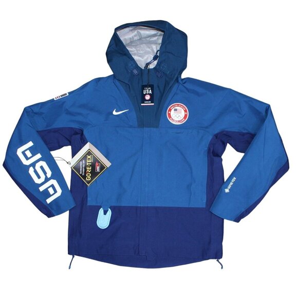 Womens Nike Blue Team USA Medal Stand Full-Zip Hoodie Jacket DD8852-492 X-Small - Picture 1 of 14